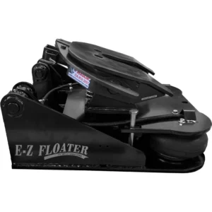 Heavy-duty 5th wheel hitch with double pivot and 2-bag air suspension for toy haulers, horse trailers, and campers